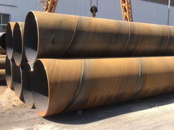 spiral welded carbon steel pipe, large diameter steel pipe, EN10219 carbon steel pipe, underground gas pipeline, construction steel pipe supplier